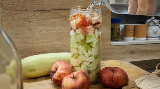 Zucchini & Pfirsiche fermentieren