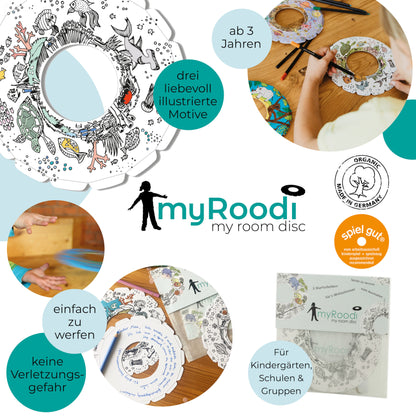 TICTOYS - MY ROODI Indoor Wurfscheiben Gruppen-Set (30er)