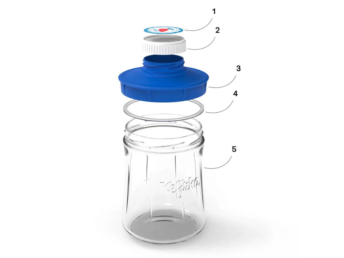 KEFIRKO DIY 2nd Fermentation Gläser (9dl/1,4l)