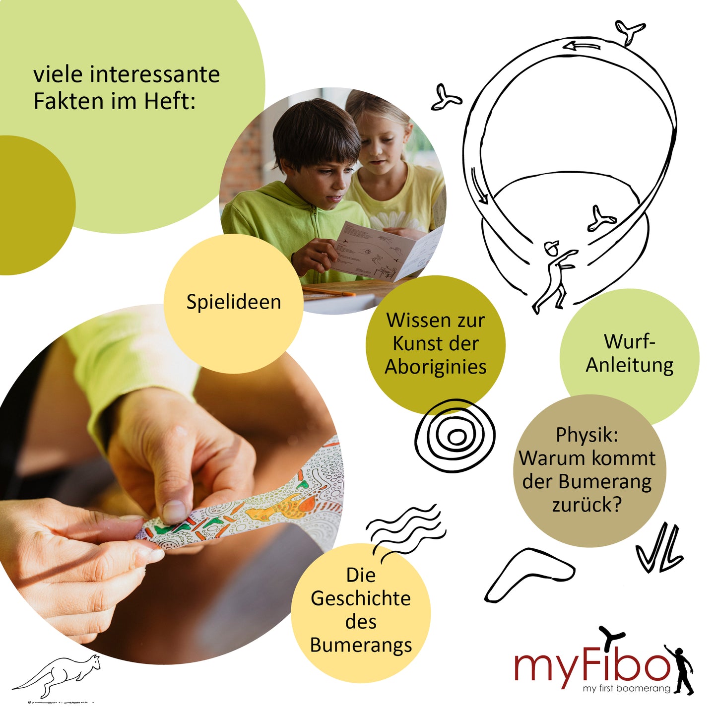 TICTOYS - MY FIBO Indoor Bumerang Set (4er)