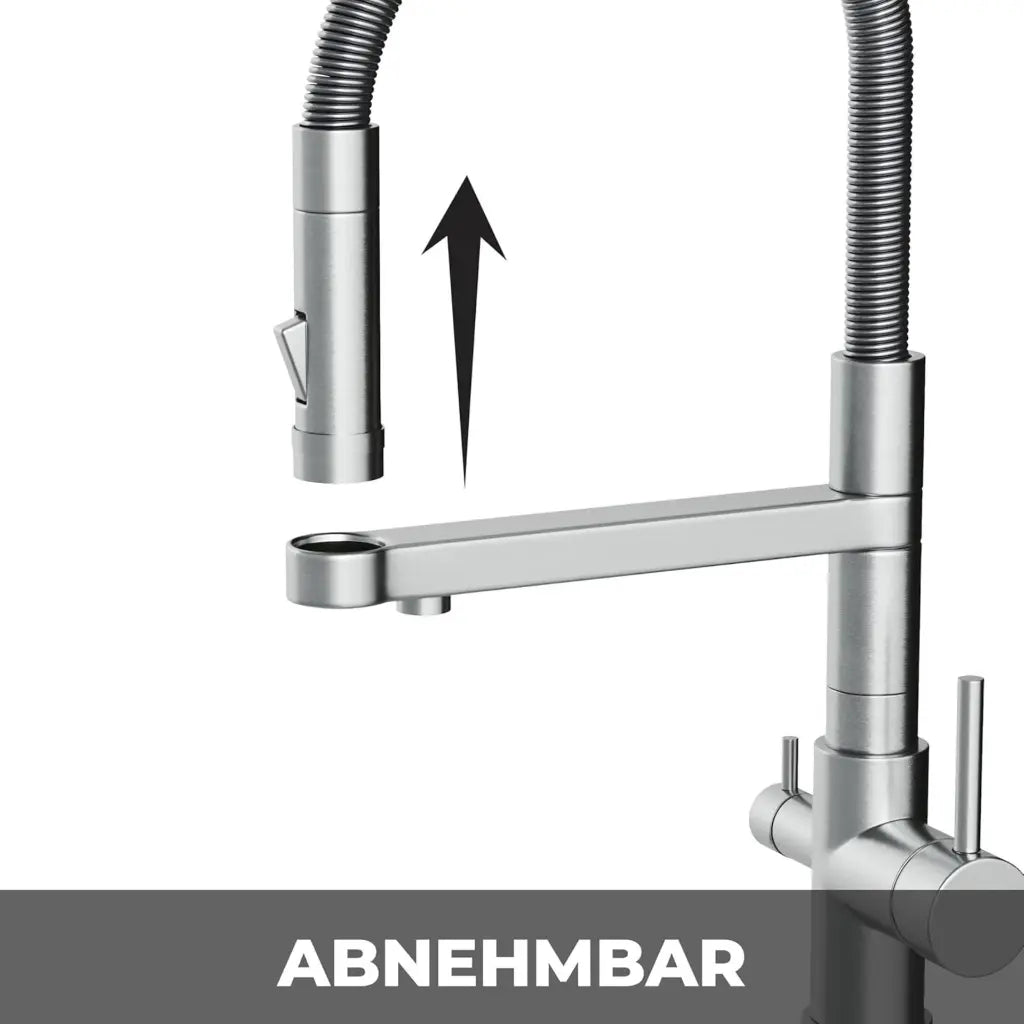 STATEMENT  3-Wege Armatur mit Brause (Edelstahl)