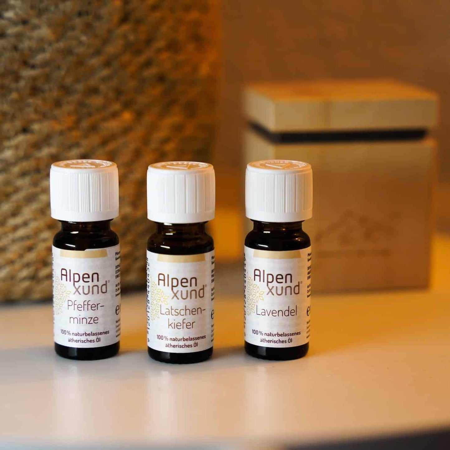 ALPENXUND ätherische Öle (3x10ml) / Lavendel / Pfefferminze / Latschenkiefer