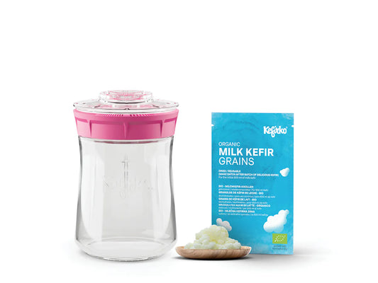 KEFIRKO DIY Milchkefir STARTER KIT (9dl) /  PINK