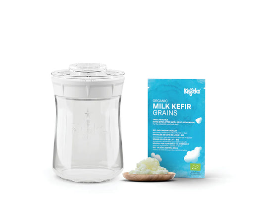 KEFIRKO DIY Milchkefir STARTER KIT (9dl) / WEISS