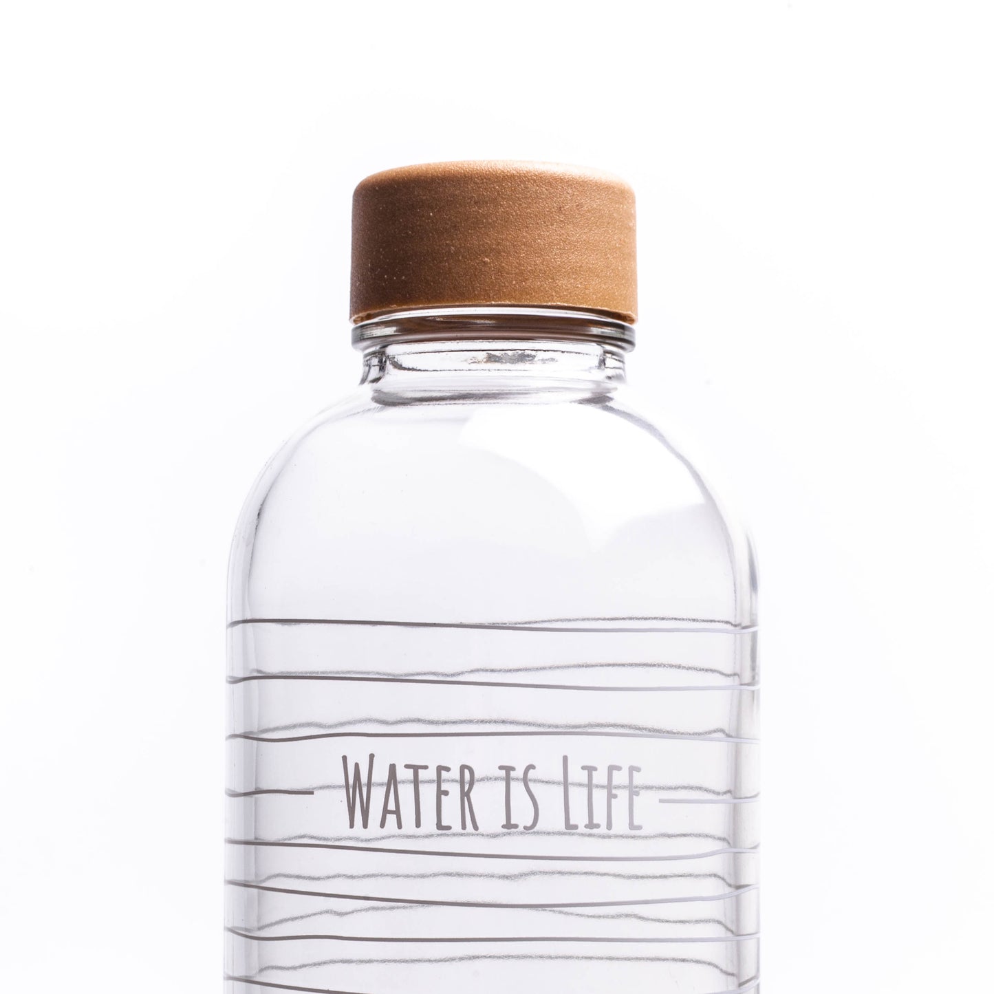 CARRY Glasflasche (1L) / WATER IS LIFE