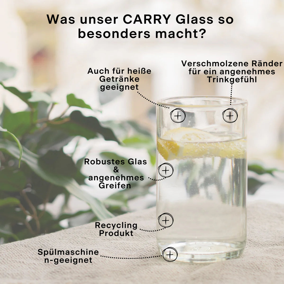 CARRY Upcycling Glasses / 2er Set (3dl/4dl)