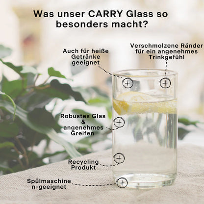 CARRY Upcycling Glasses / 2er Set (3dl/4dl)