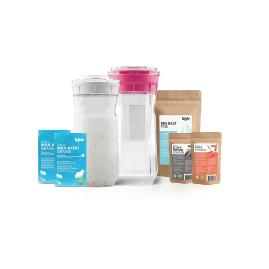 KEFIRKO DIY Cheese Maker + Kefir KIT (2x1.4L) inkl. Zutaten