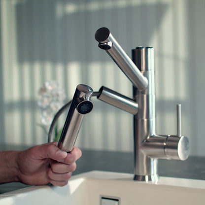 CUCINA 3-Wege-Wasserhahn mit Brause (Chrom)