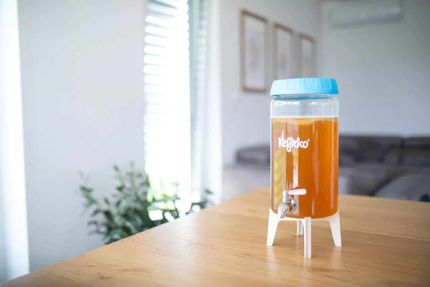 KEFIRKO DIY Kombucha Fermenter-Set 4L / BLAU