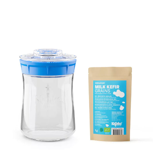 KEFIRKO DIY Milchkefir-Fermenter-Set (9dl) (Diverse Farben)