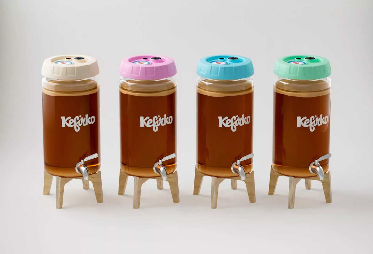 KEFIRKO DIY Kombucha Fermenter-Set 4L / BLAU
