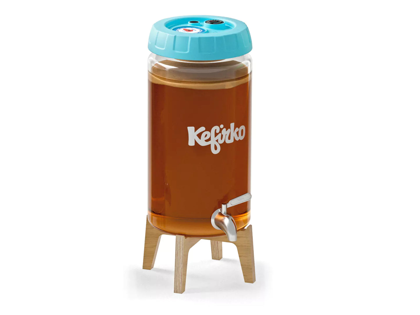 KEFIRKO DIY Kombucha Fermenter-Set 4L / BLAU