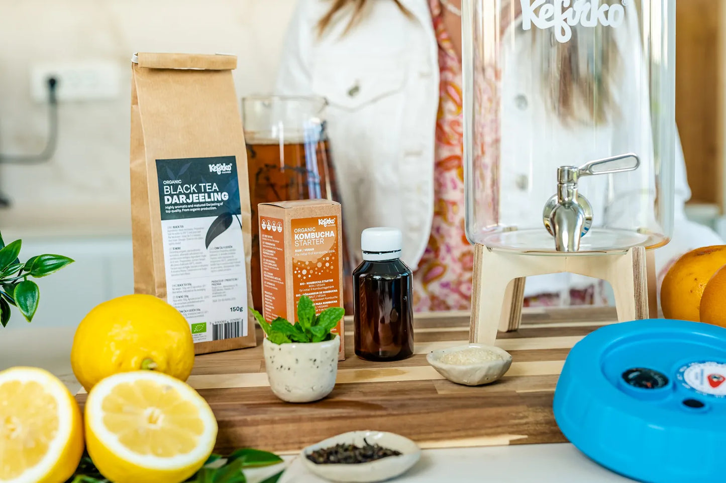 KEFIRKO DIY Kombucha Fermenter KIT II / ROSE