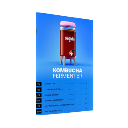 KEFIRKO DIY Kombucha Fermenter-Set 4L + Kombucha-Starter KIT I (Diverse Farben)