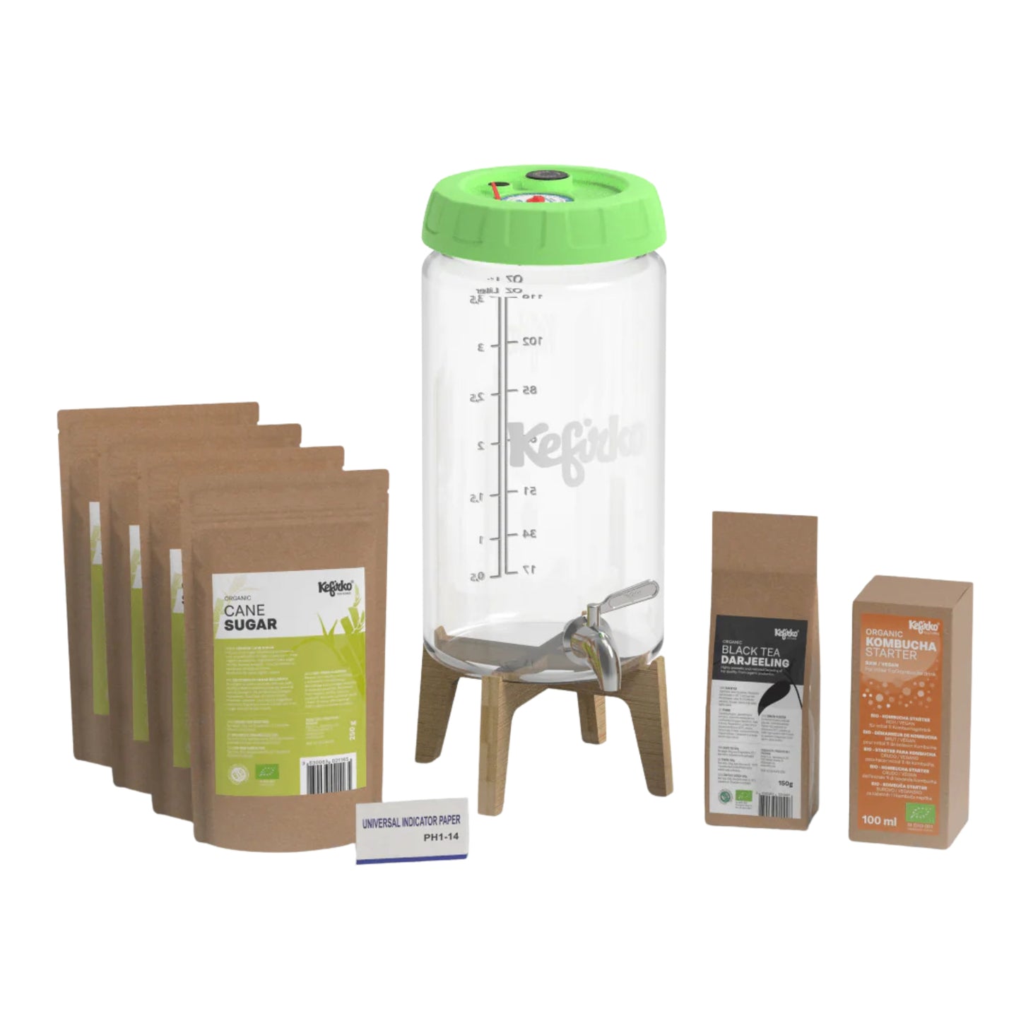 KEFIRKO DIY Kombucha Fermenter KIT II / MINT