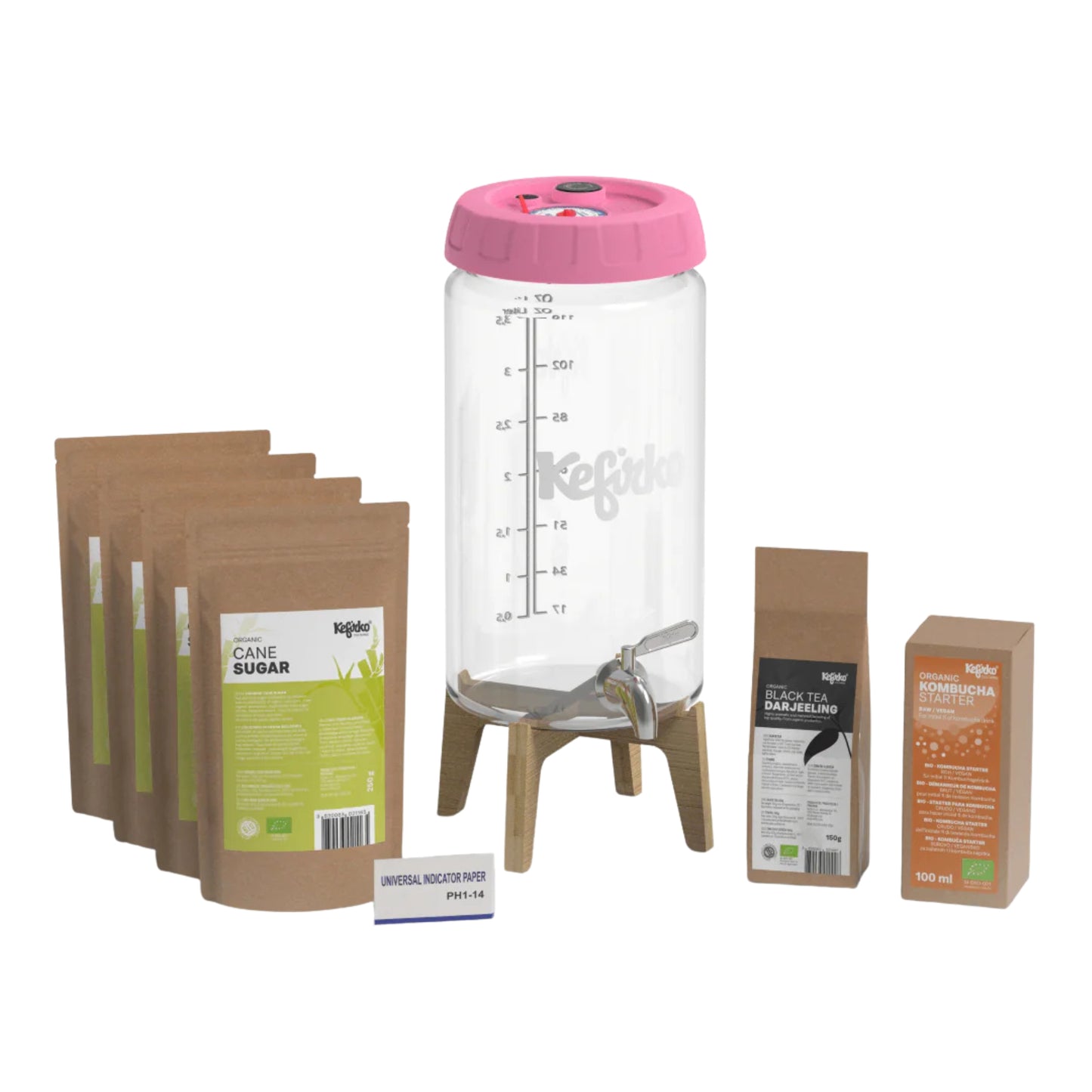 KEFIRKO DIY Kombucha Fermenter KIT II / ROSE