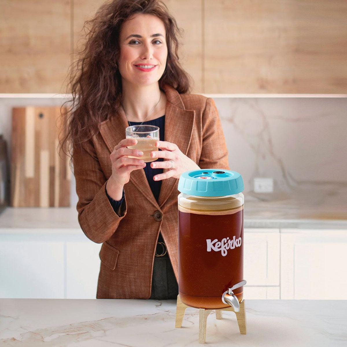 KEFIRKO DIY Kombucha Fermenter KIT II / MINT