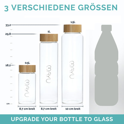MAYU® Water Bottles (1L)