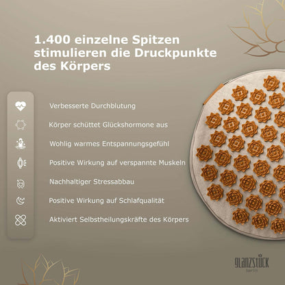 GLANZSTÜCK Berlin® Akupressur Sitzkissen MEDITATION