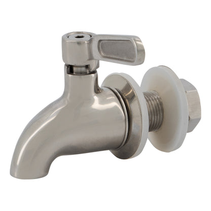 MINNICO® Dispenser Porzellan-Ei (5l) / Edelstahlhahn (Kupfer/Silber)