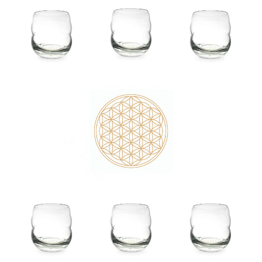 ND MYTHOS Gläser 6er-Set 2,5dl (Weiss/Gold)