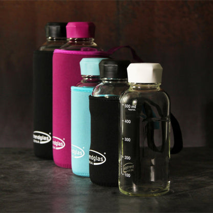 TRENDGLAS JENA Glasflasche 1000ml (Diverse Farben)