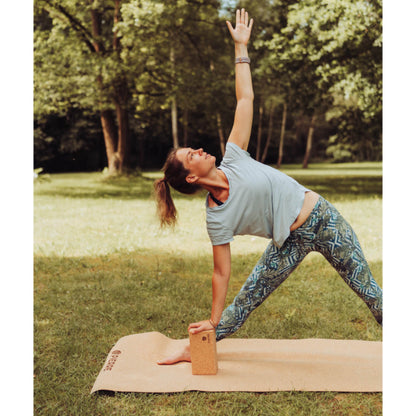 PIERRE SPORTS® Yoga-Korkblöcke-Set (2Stk)