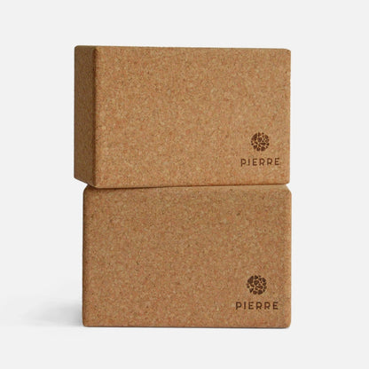 PIERRE SPORTS® Yoga-Korkblöcke-Set (2Stk)