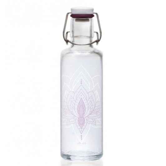 SOULBOTTLES Glasflaschen 6dl LILA LOTUS