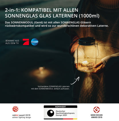 SONNENGLAS® Solarmodul SOMO (Ersatzmodul/Taschenlampe)