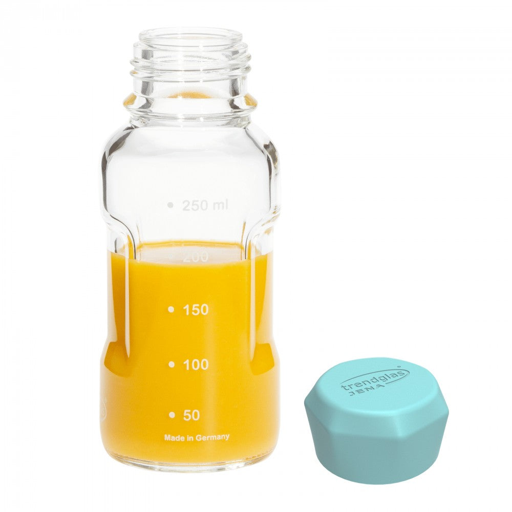 TRENDGLAS JENA Glasflasche BLUE OCEAN / 250ml (Diverse Farben)