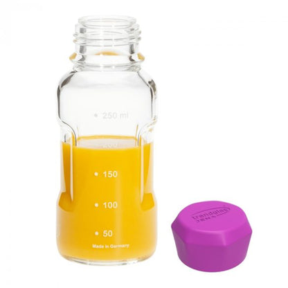 TRENDGLAS JENA Glasflasche BLUE OCEAN / PINK (Diverse Grössen)