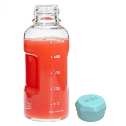 TRENDGLAS JENA Glasflasche BLUE OCEAN / AQUA (Diverse Grössen)