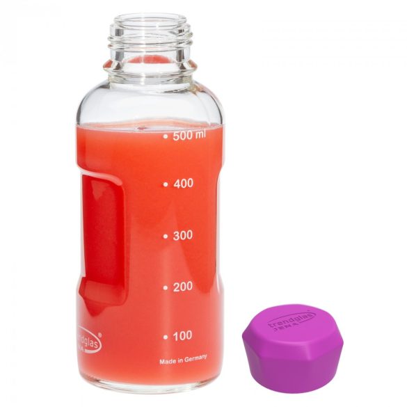 TRENDGLAS JENA Glasflasche BLUE OCEAN / PINK (Diverse Grössen)