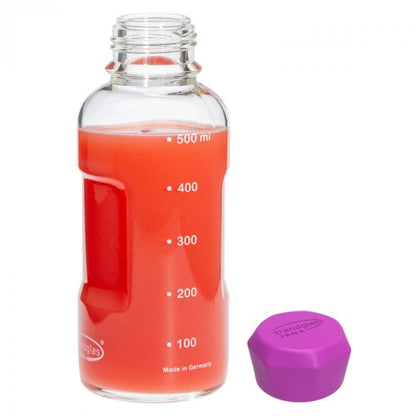 TRENDGLAS JENA Glasflasche BLUE OCEAN / PINK (Diverse Grössen)