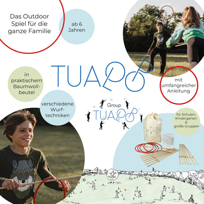 TICTOYS - TUALOOP Outdoor-Wurfspiel (2er Set)