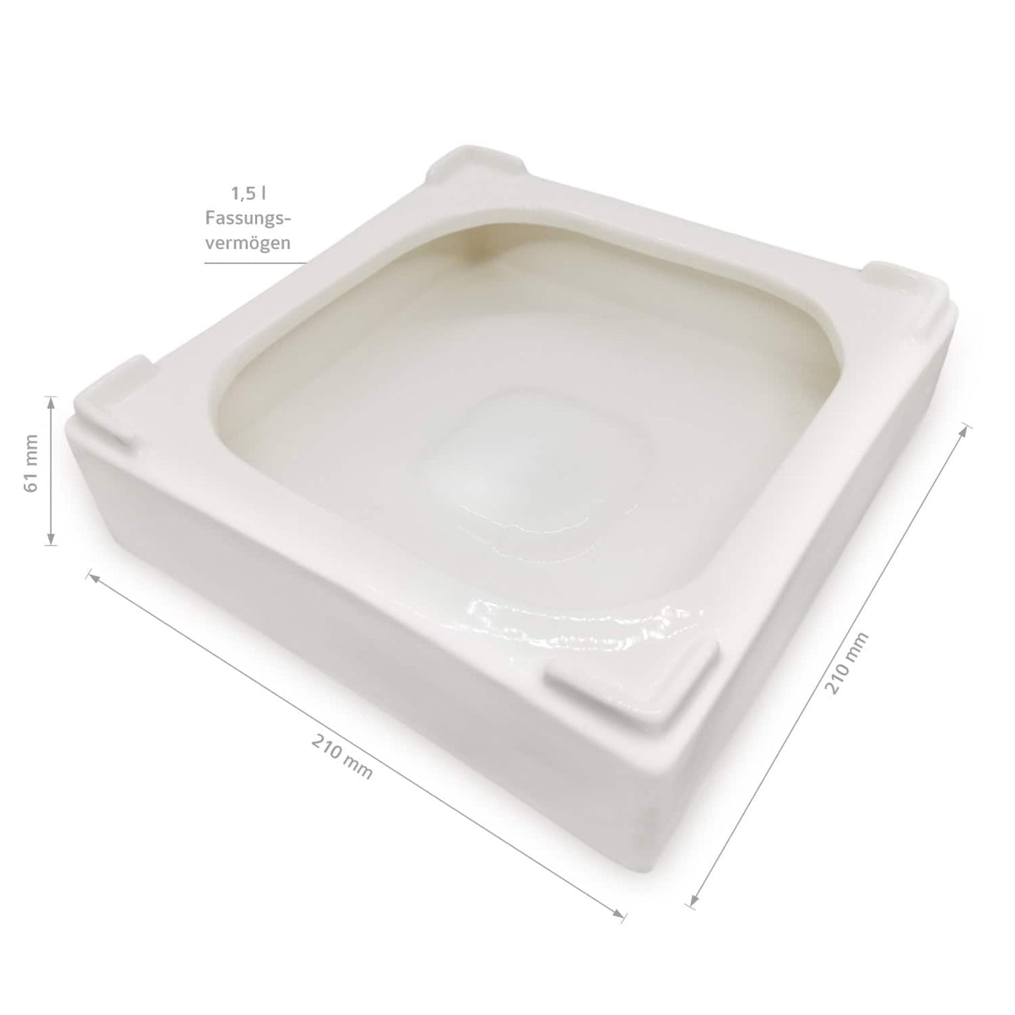 ZIRBENLÜFTER® CUBE II Keramik-Verdunsterschalen (1.5L / 9dl)