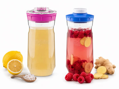 KEFIRKO DIY Wasserkefir-Sets 1400ml (inkl. Japankristalle) / Diverse Farben