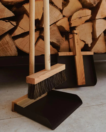 byBenson® Kehrichtschaufel-Set (Metall/Holz)