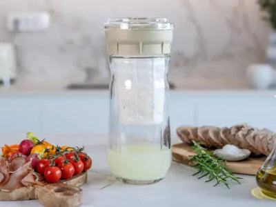 KEFIRKO DIY Cheese Maker + Kefir Set (2x1,4L)  / WEISS-BLAU