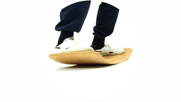 TICTOYS - das.BRETT Balance Board (lackiert) Indoor & Outdoor