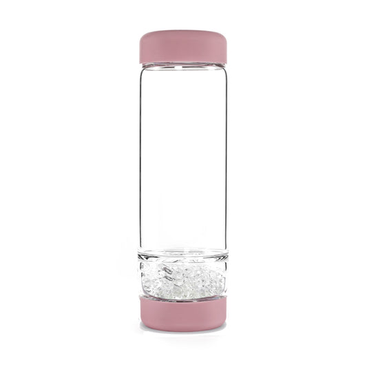 VITA JUWEL inu! Trinkflasche 5dl / BLOSSOM ROSE (Bergkristall/Rosenquarz)