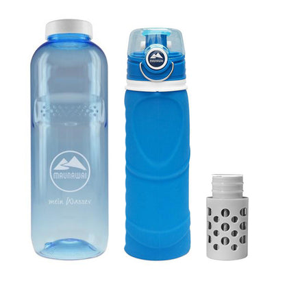 MAUNAWAI® Outdoor Filterflaschen-Set 2 (inkl. Ersatzfilter + Tritanflasche 1L)