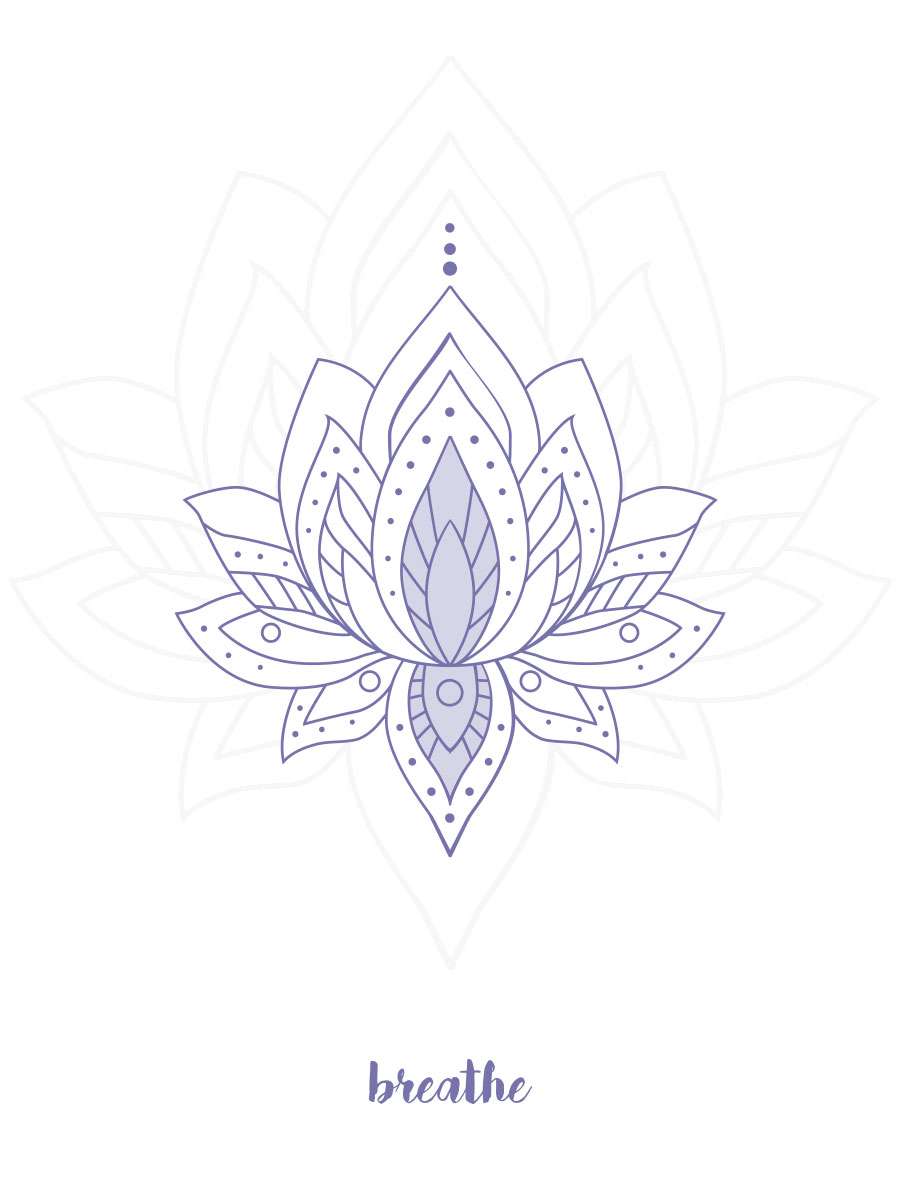 SOULBOTTLES Glasflaschen 6dl LILA LOTUS
