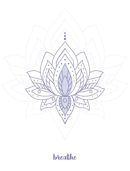 SOULBOTTLES Glasflaschen 6dl LILA LOTUS